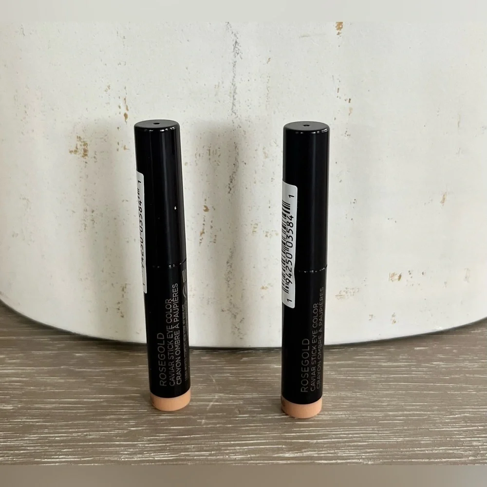 Laura Mercier Bundle of 2 Rose Gold Caviar Stick Eye Color Crayon Mini Size